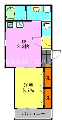 Ajour蘇我06の間取り写真