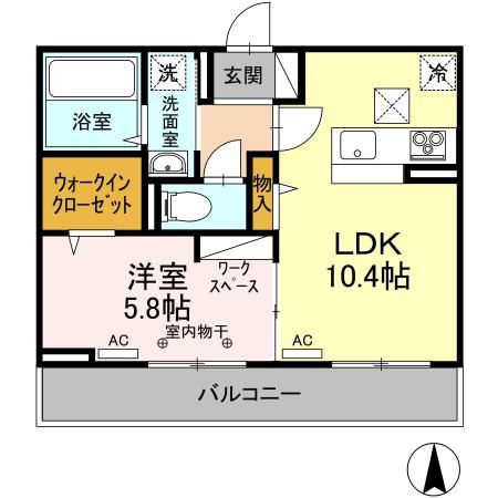 ヴィラージュ・アークの間取り写真