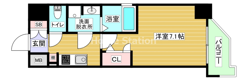 ＪＲ大阪環状線 野田駅 徒歩5分 11階建 築8年の間取り写真