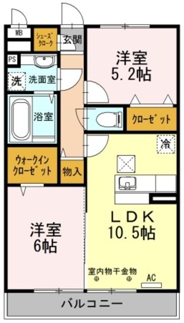 ラルーチェ Iの間取り写真