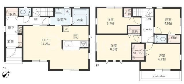 Sumai-to船橋市三咲05の間取り写真