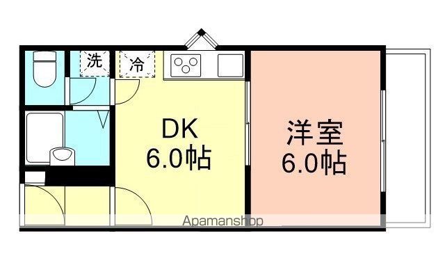 ＪＲ阪和線 紀伊中ノ島駅 徒歩10分 3階建 築36年の間取り写真