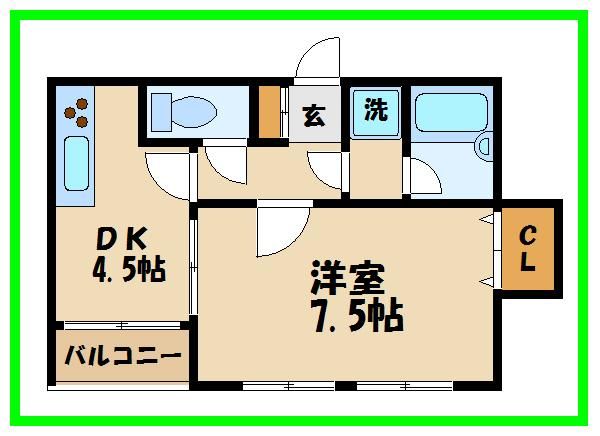 プロムナードFの間取り写真