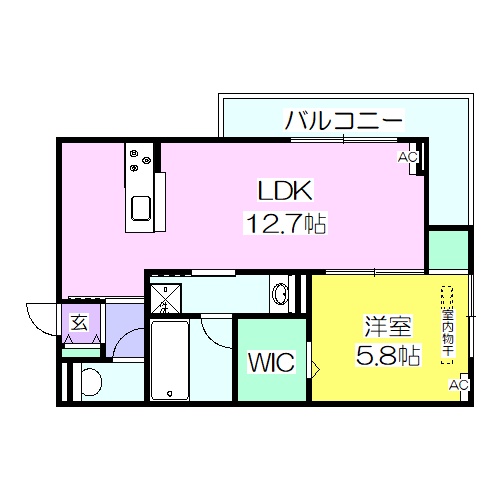 セステナリー開成の間取り写真
