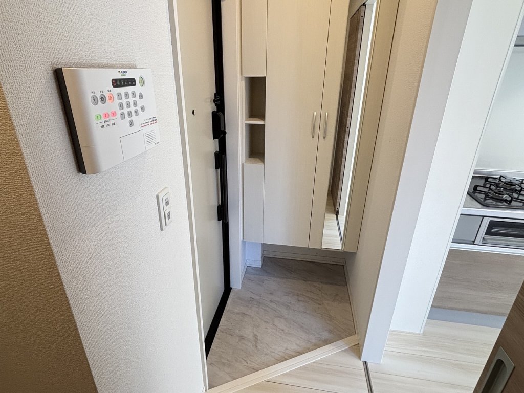 玄関　ＡＬＳＯＫホームセキュリティー導入