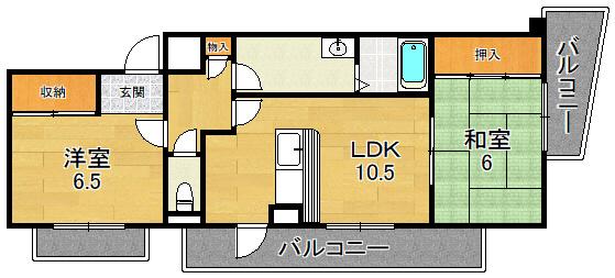 地下鉄長堀鶴見緑地線 横堤駅 徒歩5分 3階建 築27年の間取り写真