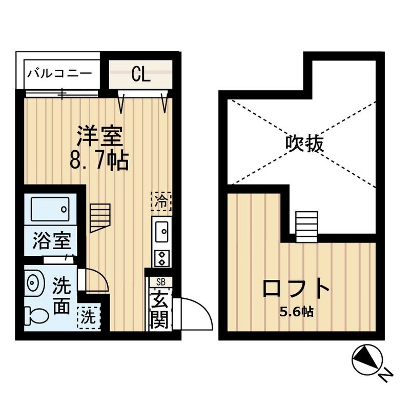 ＪＲ鹿児島本線 吉塚駅 徒歩8分 2階建 築19年の間取り写真
