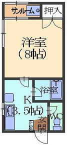 オワゾーブルーの間取り