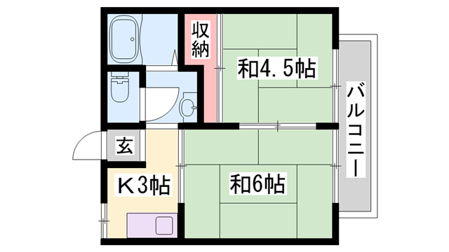 エコーハイツの間取り