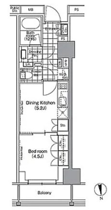 江東区深川のマンションの間取り