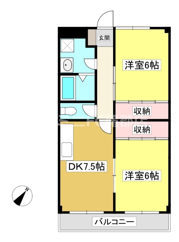 アーバン深田の間取り