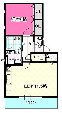 プレジャー上橋の間取り