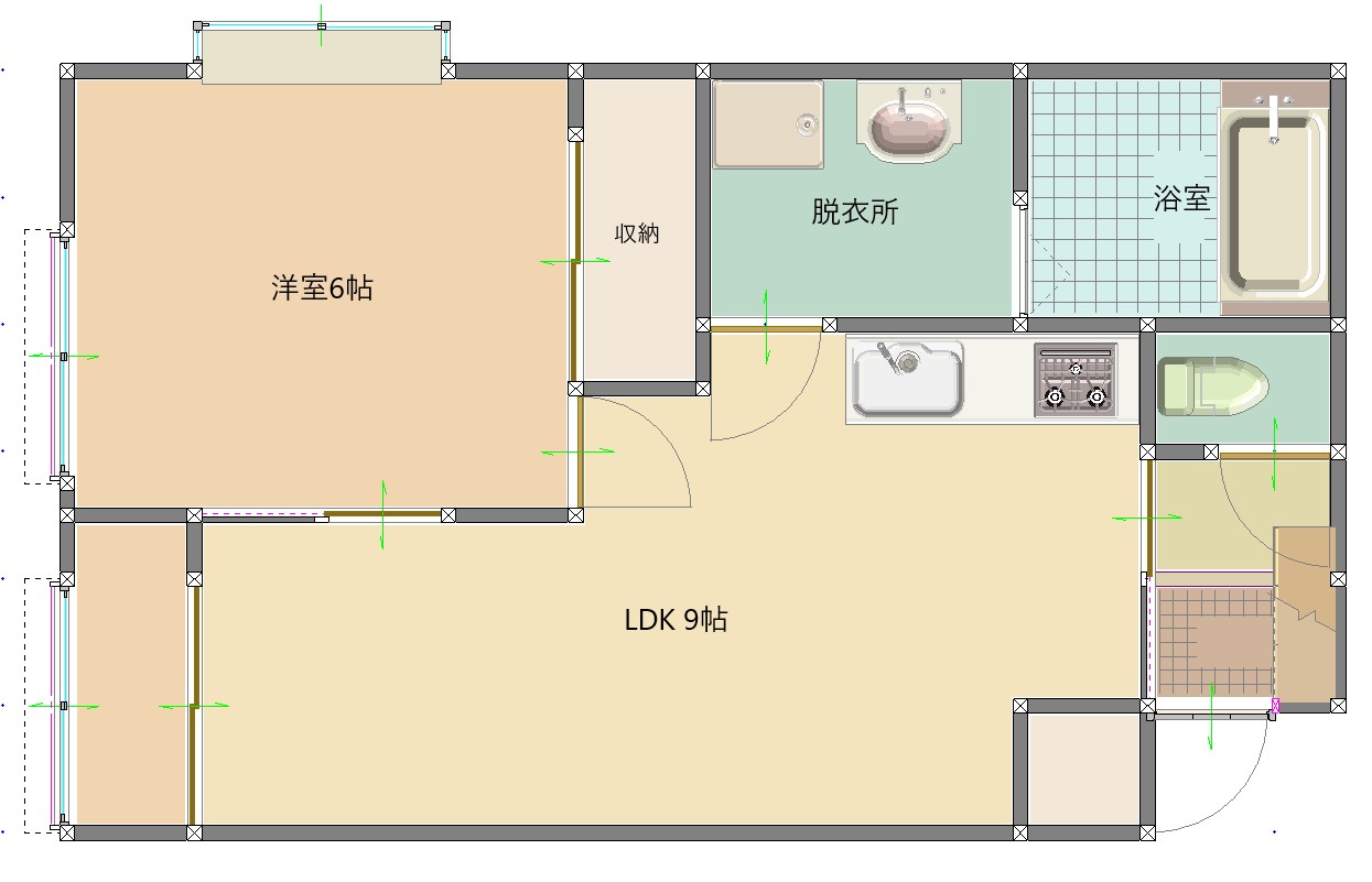 ハイツSE　B棟の間取り