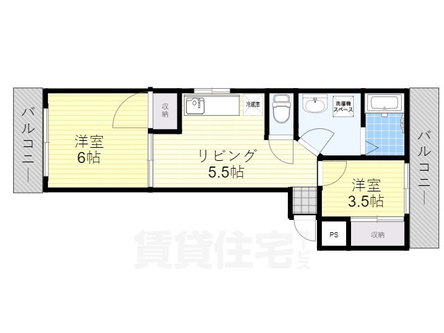 シャトー岩崎の間取り