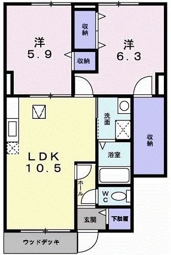 オリージャ　IIの間取り