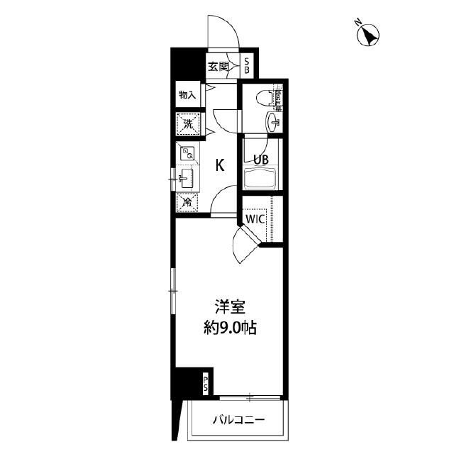 ルクレ日本橋馬喰町の間取り