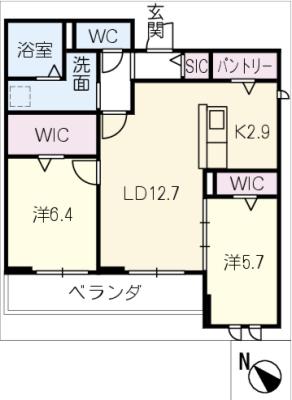 サンティエIIの間取り