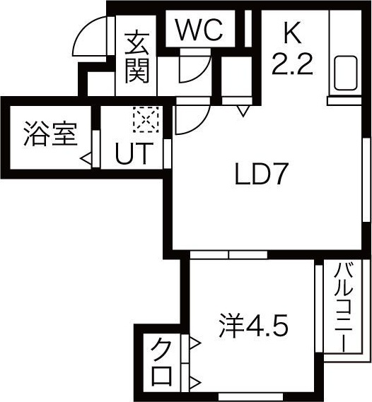 プラティーク平岸の間取り