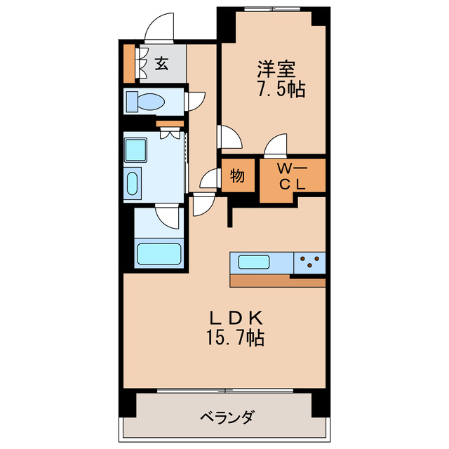 グランマスト橦木町の間取り