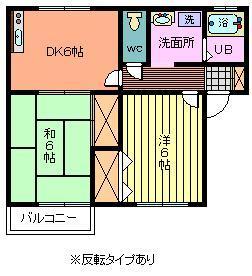 さいたま市中央区桜丘のアパートの間取り