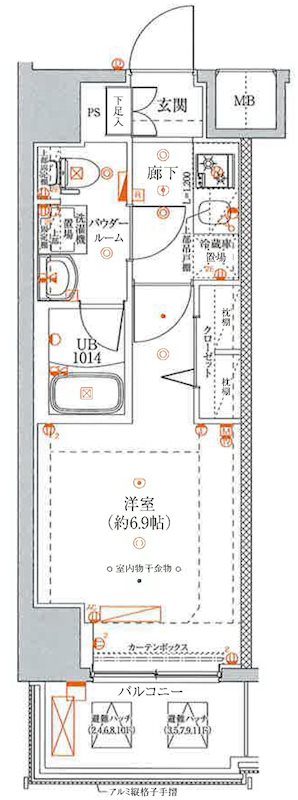 スパシエ東神奈川の間取り