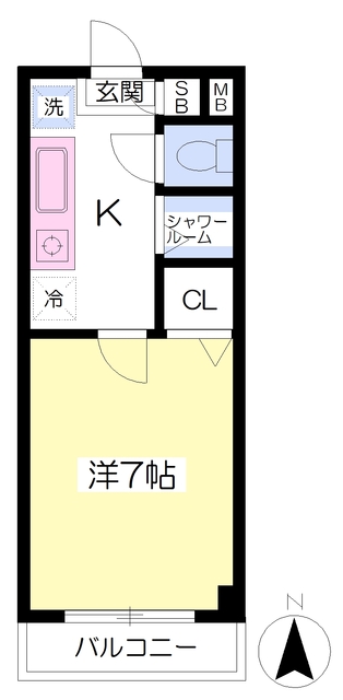 三鷹市上連雀のマンションの間取り