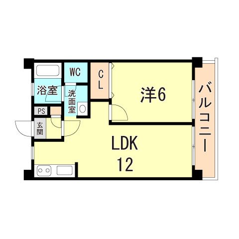 【神戸市垂水区高丸のマンションの間取り】