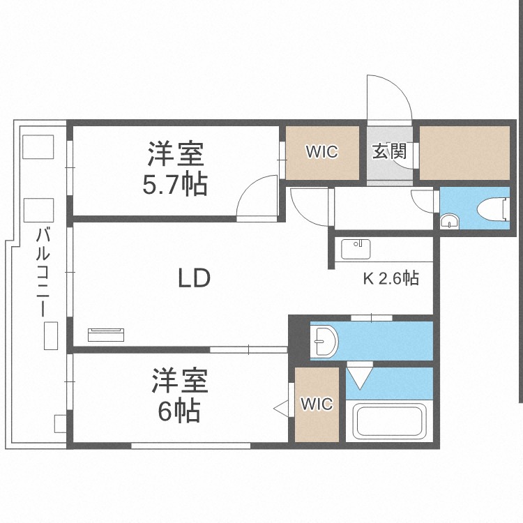 【ＡＳＡＨＩＹＡＭＡ　ＣＩＴＹ．ＳＴＥＬＬＡの間取り】