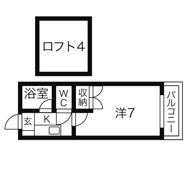 キャッスル鷺ヶ森の間取り