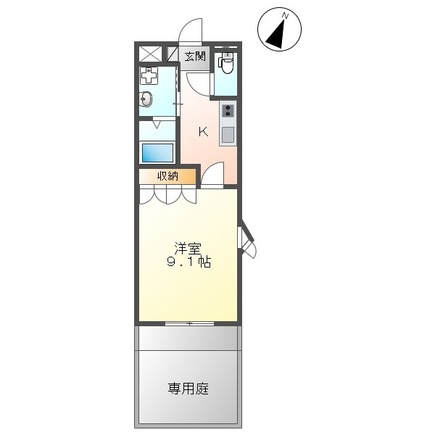 出雲市今市町南本町のアパートの間取り