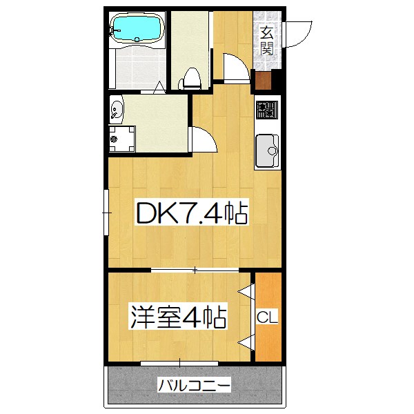 THE GARNET SUITE RESIDENCE京大前EASTの間取り