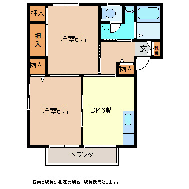 シェ・ヌ南館の間取り