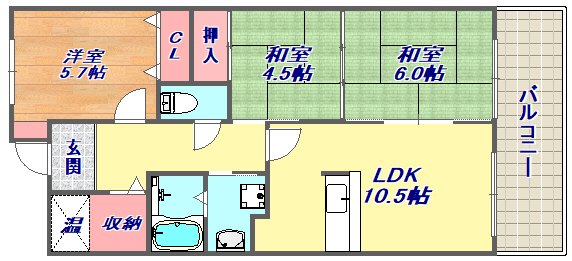 ハートランド甲南の間取り