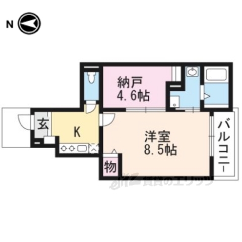 アクアビュー石山の間取り