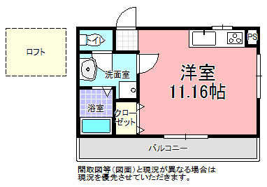 インパクトの間取り