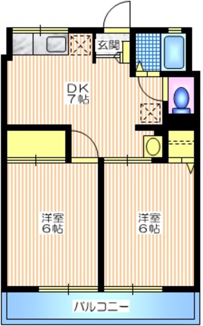 シティハイム　ベルビルの間取り