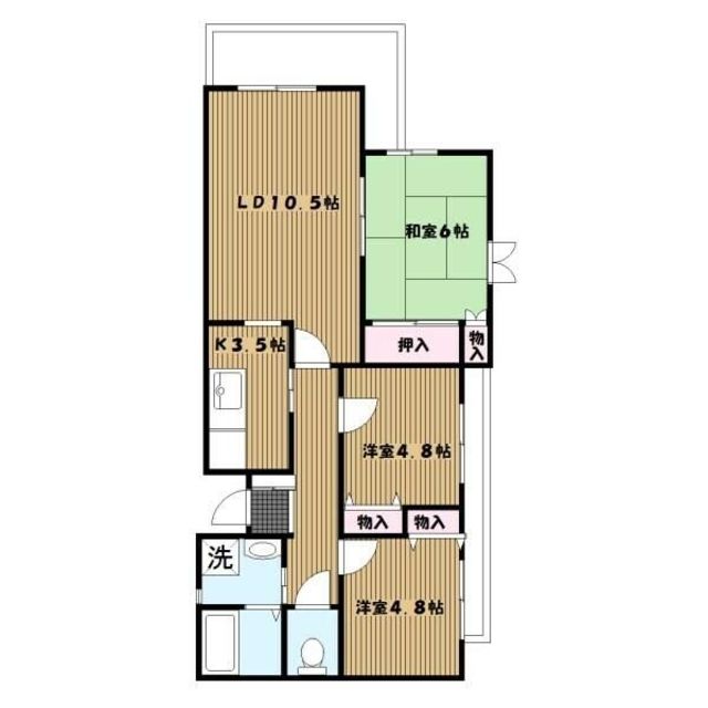 横浜市青葉区藤が丘のマンションの間取り