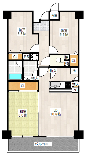 レクシア忍ヶ丘の間取り