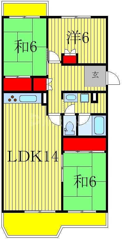 北柏ライフタウンの間取り