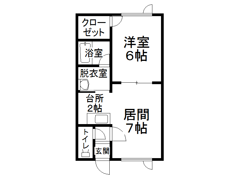 ハイツたちばなの間取り