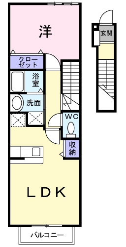 さざんか姫の路Bの間取り