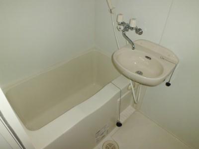 バス・シャワールーム　洗面台付バスルーム。