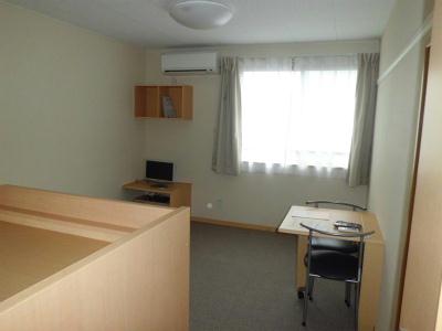 居室・リビング　カーペット敷きの居室。