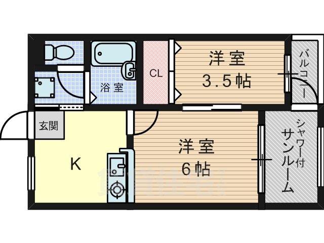 Flora S.E 12thの間取り