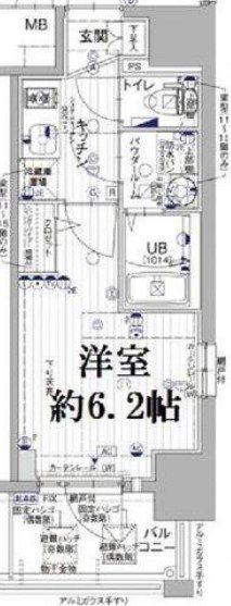 【神戸市兵庫区西上橘通のマンションの間取り】