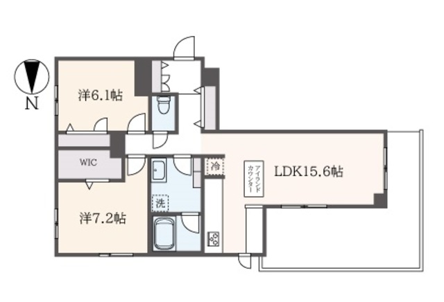 世田谷区松原のマンションの間取り