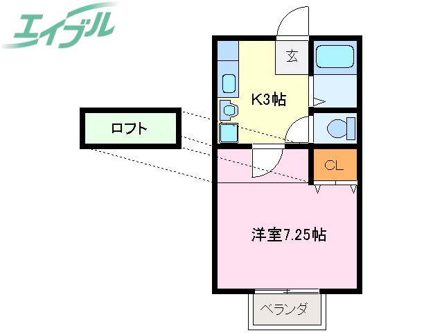 ボヌールB棟の間取り