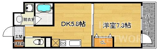 studio御所ノ杜の間取り