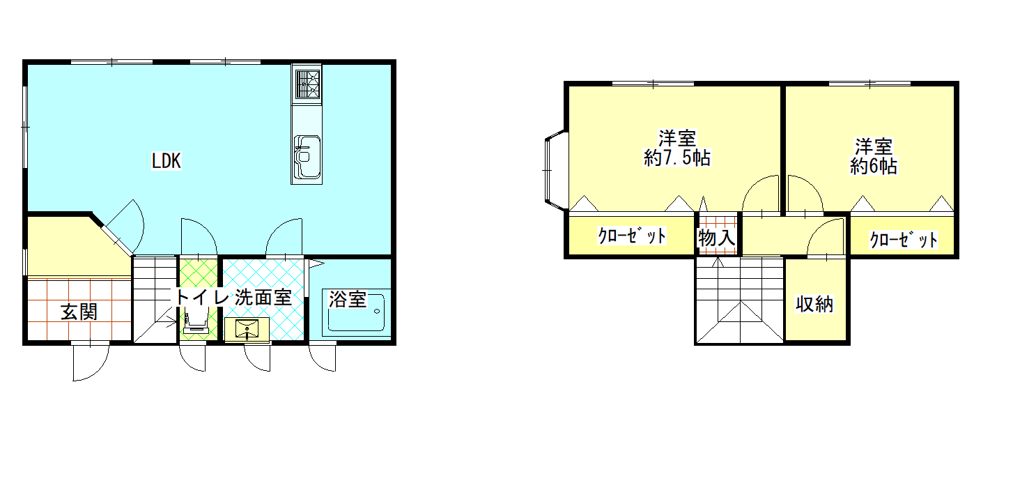 タハラハイツの間取り