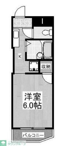 川崎市多摩区枡形のマンションの間取り